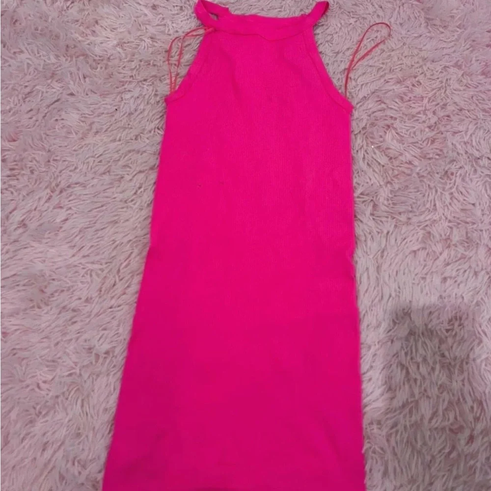 Primark Hot Pink Ribbed Tank Top - Picture 2 of 3